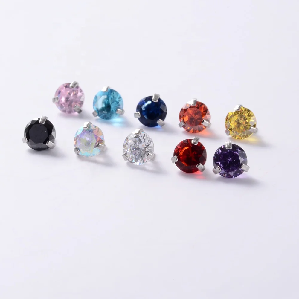 Top Dermal Anchor In Acciaio Inox Con Zirconia Trasparente – Filettatura Interna 16G (1,2mm) - Foto 3