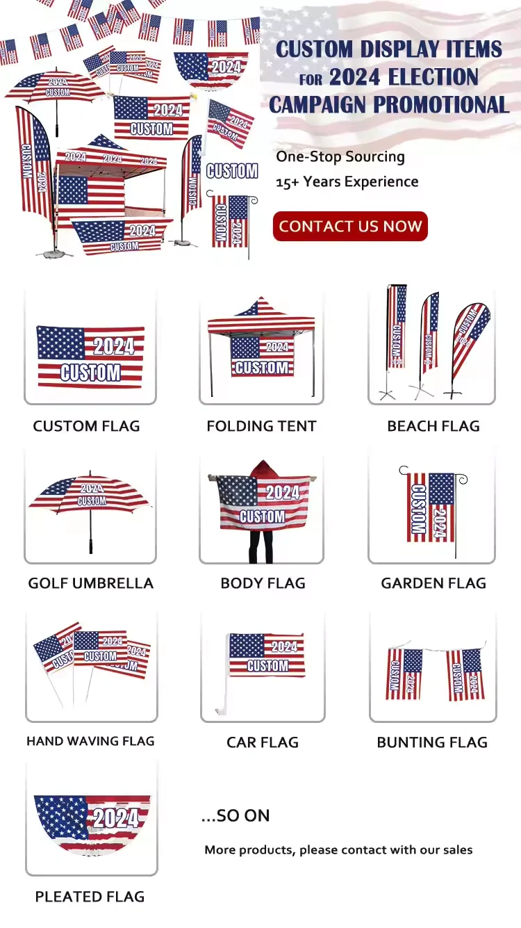 2024 Custom Advertising USA President Take America Back Flag Display And Promotional Items For Election Campaign