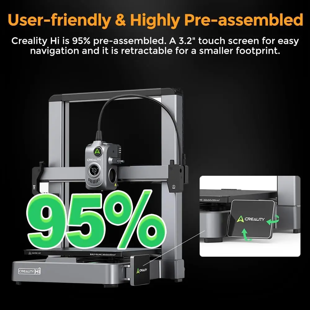 Impressora 3D Creality Hi em promoção! Impressão de alta velocidade de 600 mm/s, compatível com CFS e até 16 cores. Disponível na UE._voghion.com