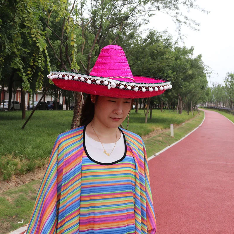 Ready To Ship Unisex Straw Sombrero Party Hats For Mexican Hat Party