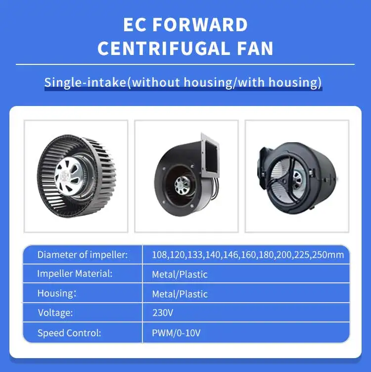 Plug Fan, 133mm, 1000mm, AHU, Plastic - detail 22