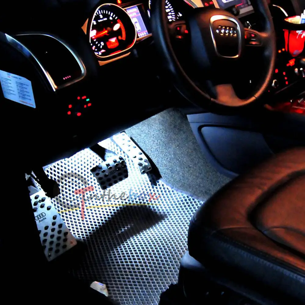 CANBUS Error Free 5050-SMD LED For 2008-2015 Audi A4 S4 B8 Indoor light Footwell Lights