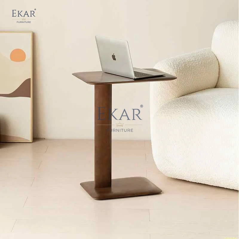 product modern corner coffee table with wood and metal frame for living room-62