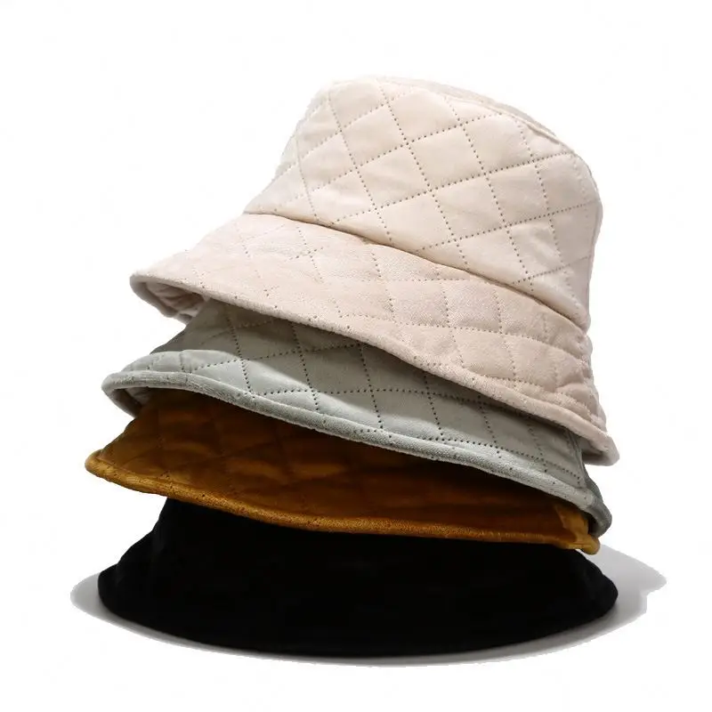 2021 Fashion Faux Fur Winter Bucket Hat 