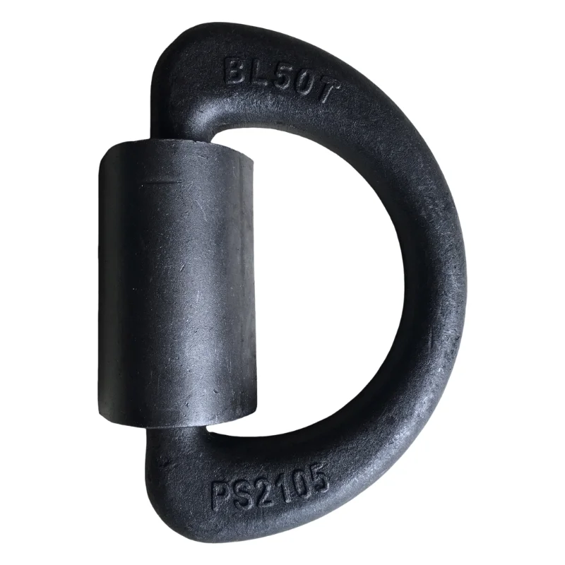 Heavy Duty 36 Ton Shipping D Ring Container Lashing Ring Cast and Forged in Carbon Steel Galvanized Finish Packed in Carton