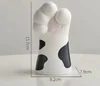 Vase patte de chat-lait noir et blanc