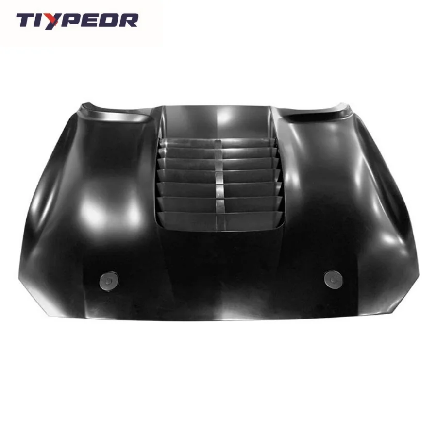 TIYPEOR Aluminum Engine Hoods for Ford Mustang GT500 2018 - 2020 Hood Car Accessories Hood Cover Auto Parts Customize Car Hood