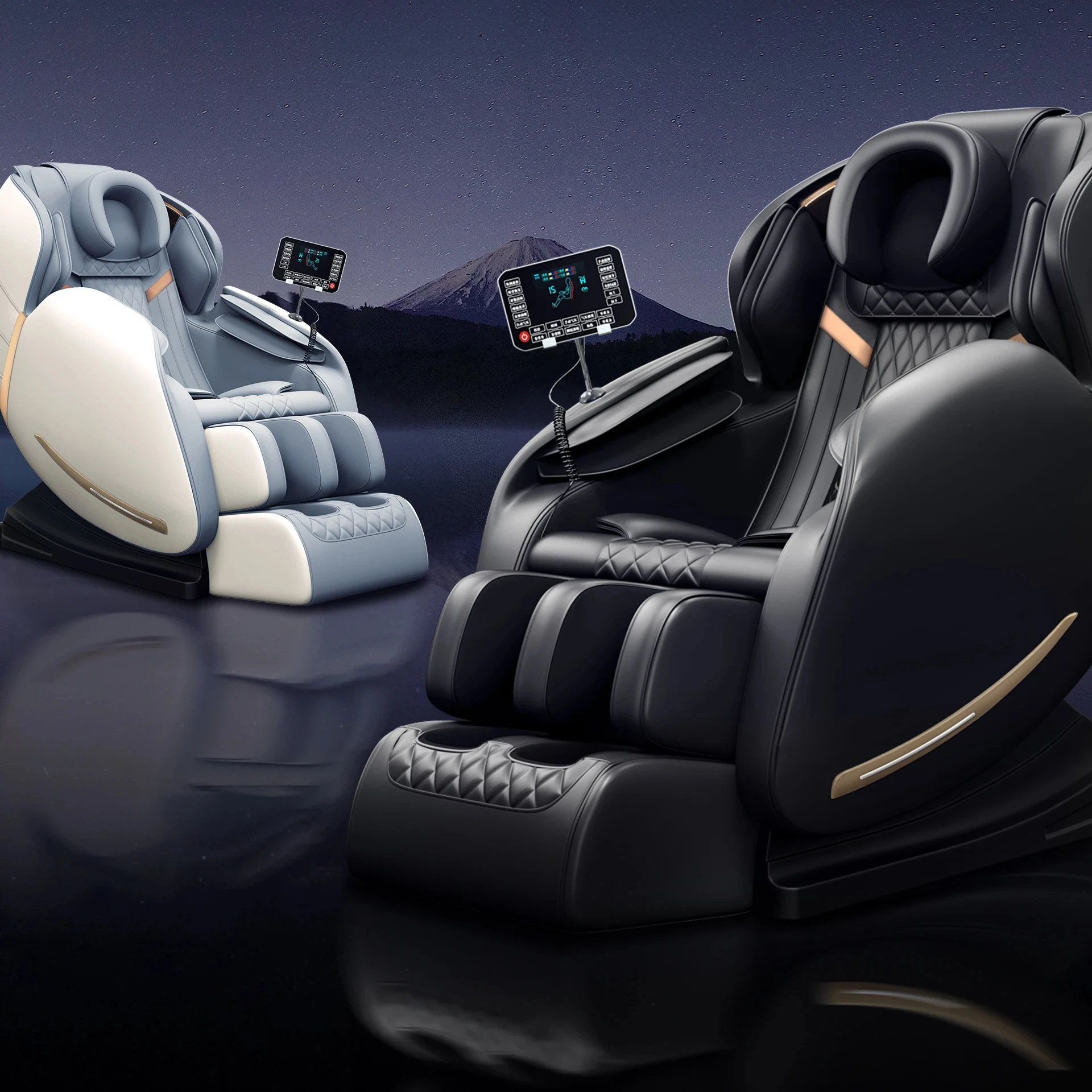 Guoheng New Zero Gravity Kursi Pijat Full Body Airbag Living Room Sofa Massage Chair With with handle controller armrest
