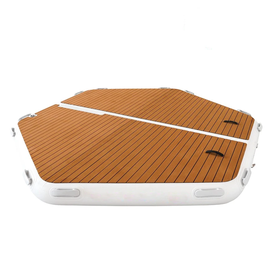 Hexagonal Inflatable Raft Water Platform Floating Dock Inflatable Swim ...