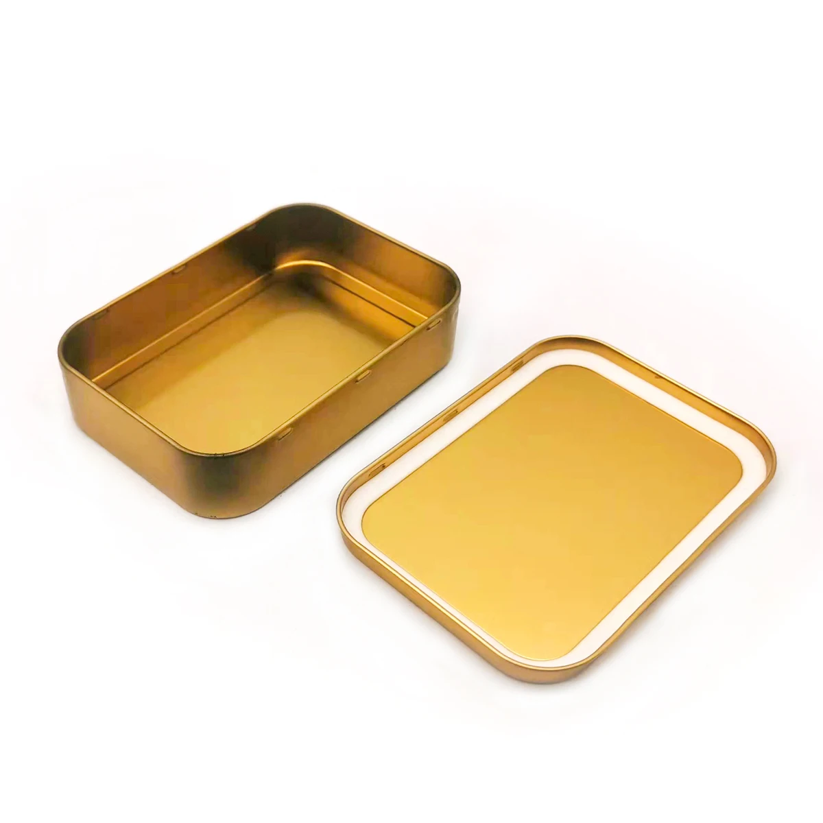 1 OZ Silberfarbene Tabakdose Mit Gummidichtung –  Produktbild-Vorschau 2