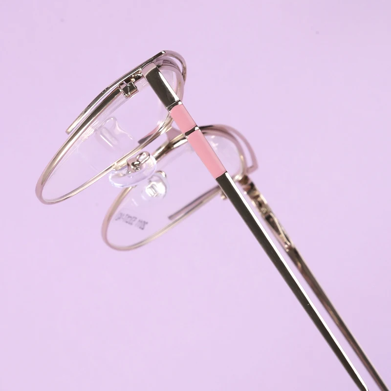 Wholesale Eyewear 2023 Newest Cat Eye Metal Best Price Spectacle Frames