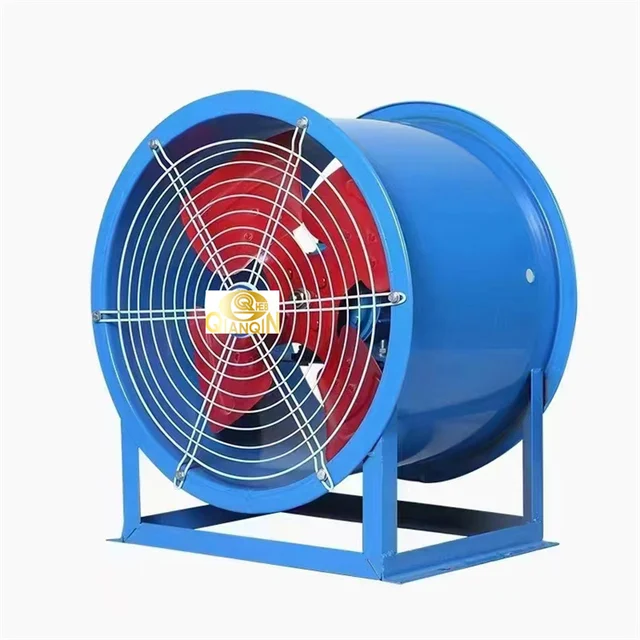 QianQin Industrial Chicken Coop Fan Wall Type Fixed Axial Flow Fan Stainless Steel Axial Flow Ventilation Fan