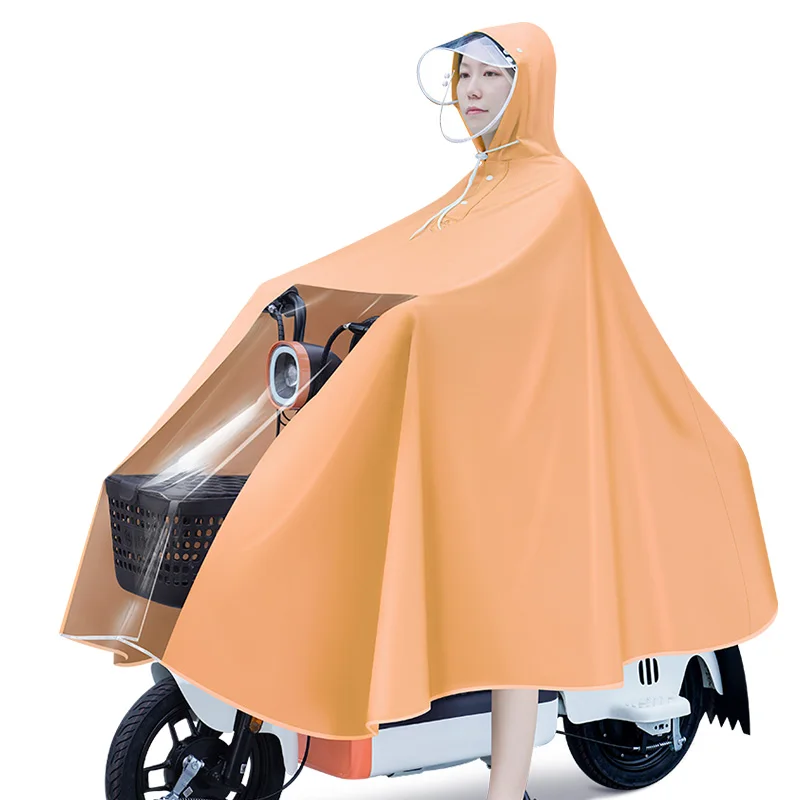 Customizable PVC anti rainstorm fishing travel bicycle rain coat motorcycle raincoat