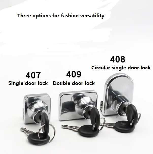 Неперфорированный Стеклянный Замок для шкафа с одной дверью двухдверный замок оптовая продажа стеклянного