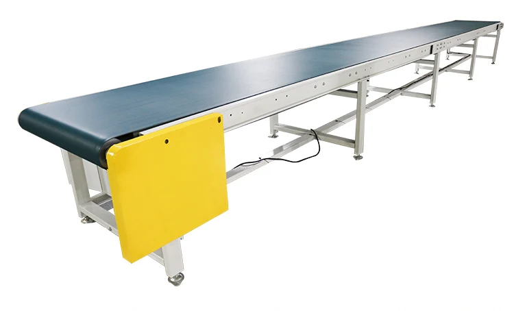 Assembly Line Industrial Transfer Pu/Pvc Band Conveyor For Boxes manufacture
