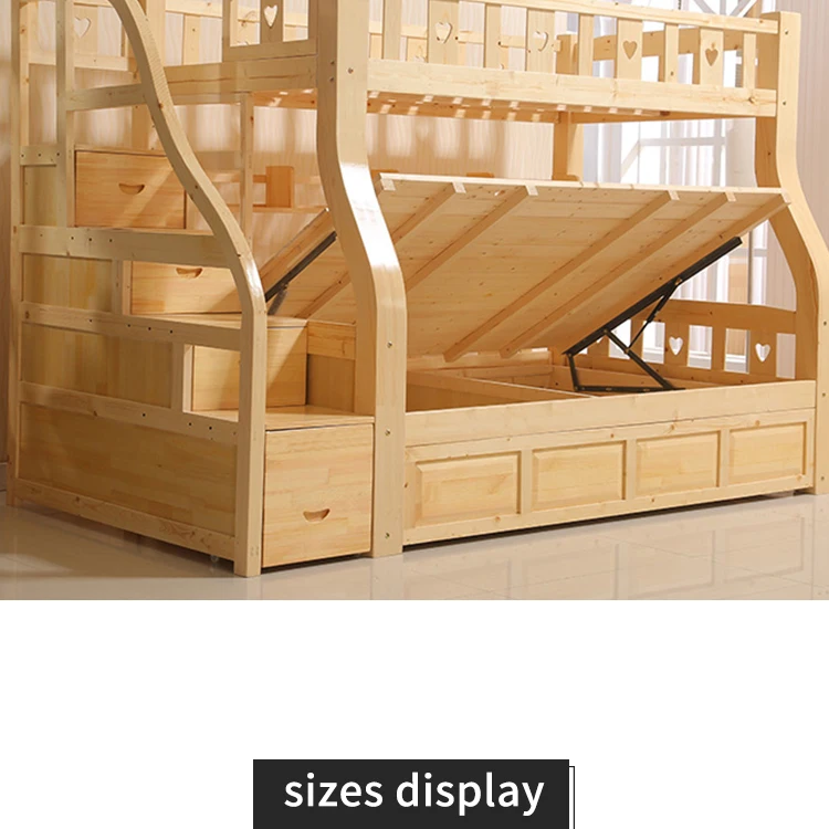 Special Design Widely Used Modern Wood Loft Bunk Bed Children