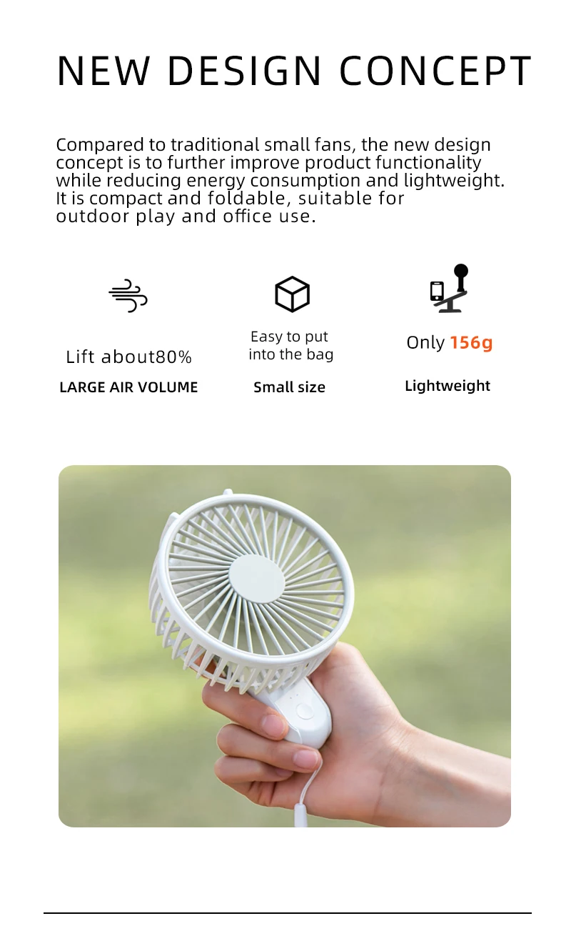 Rechargeable Portable Fan