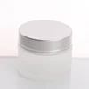ftosted jar with silver lid