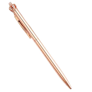 Cute Crown Automatic Business-Style Plastic Gel Pencil Pen Custom Logo School Student Stationery with Gift Promotion