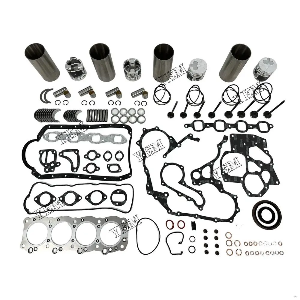 Factory Supply 4FB1 Engine Overhaul Kit With Bearings Cylinder Piston Ring Gasket Set Liner Valve Kit 8-94201-492-0 for Isuzu