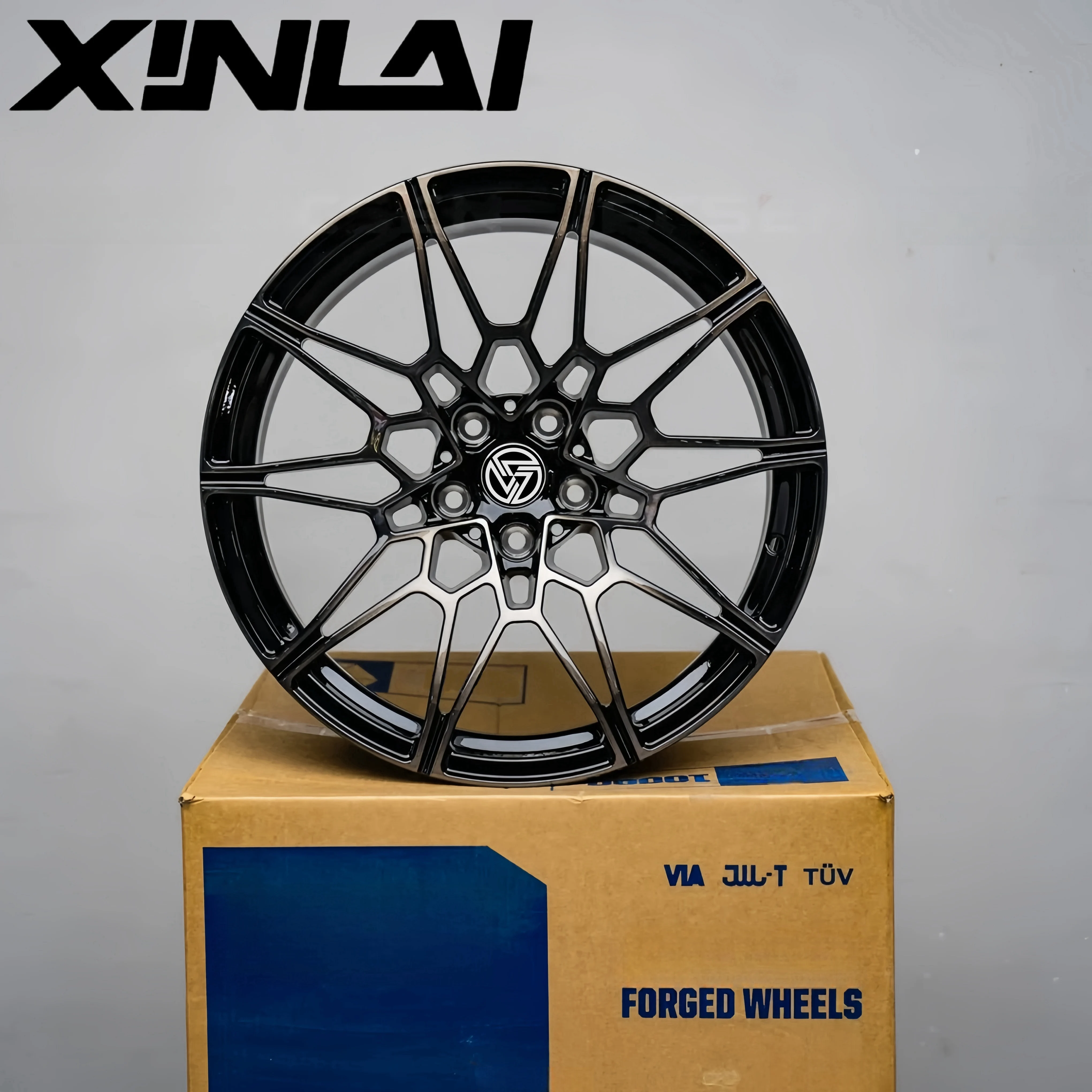 XINLAI Custom Deep Concave Wheel Hubs 5x120 5x112 5x114.3 18-22 Inch 1-piece Forged Wheel Rim for Racing Wheels - Image 1