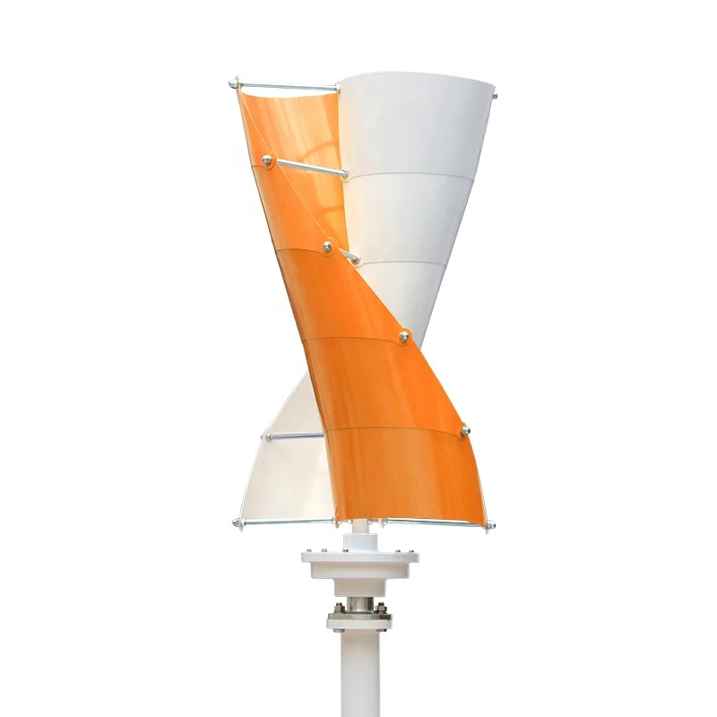 12V 24V Helical Vertical Axis Wind Turbine 500W