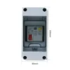 Residual current device switch 1P+N  3-circuit waterproof box