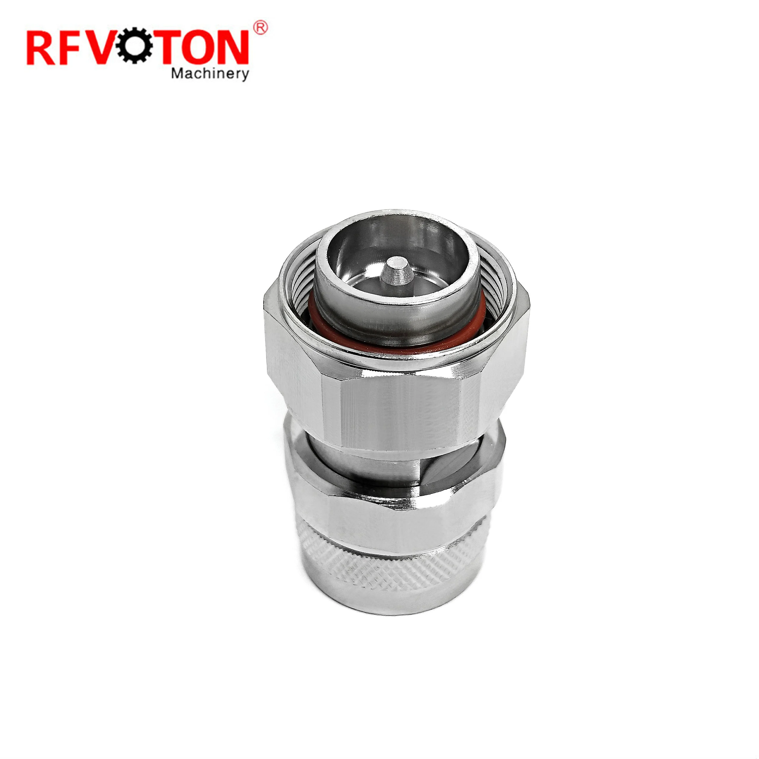 RF Connector Adapter Low PIM N Male Plug to 4.3-10 Male Plug Straight RF Coaxial Adaptor