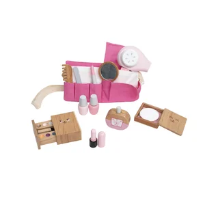 Modern Beauty Set Educational Multifunctional Pretend Play Wooden Toys