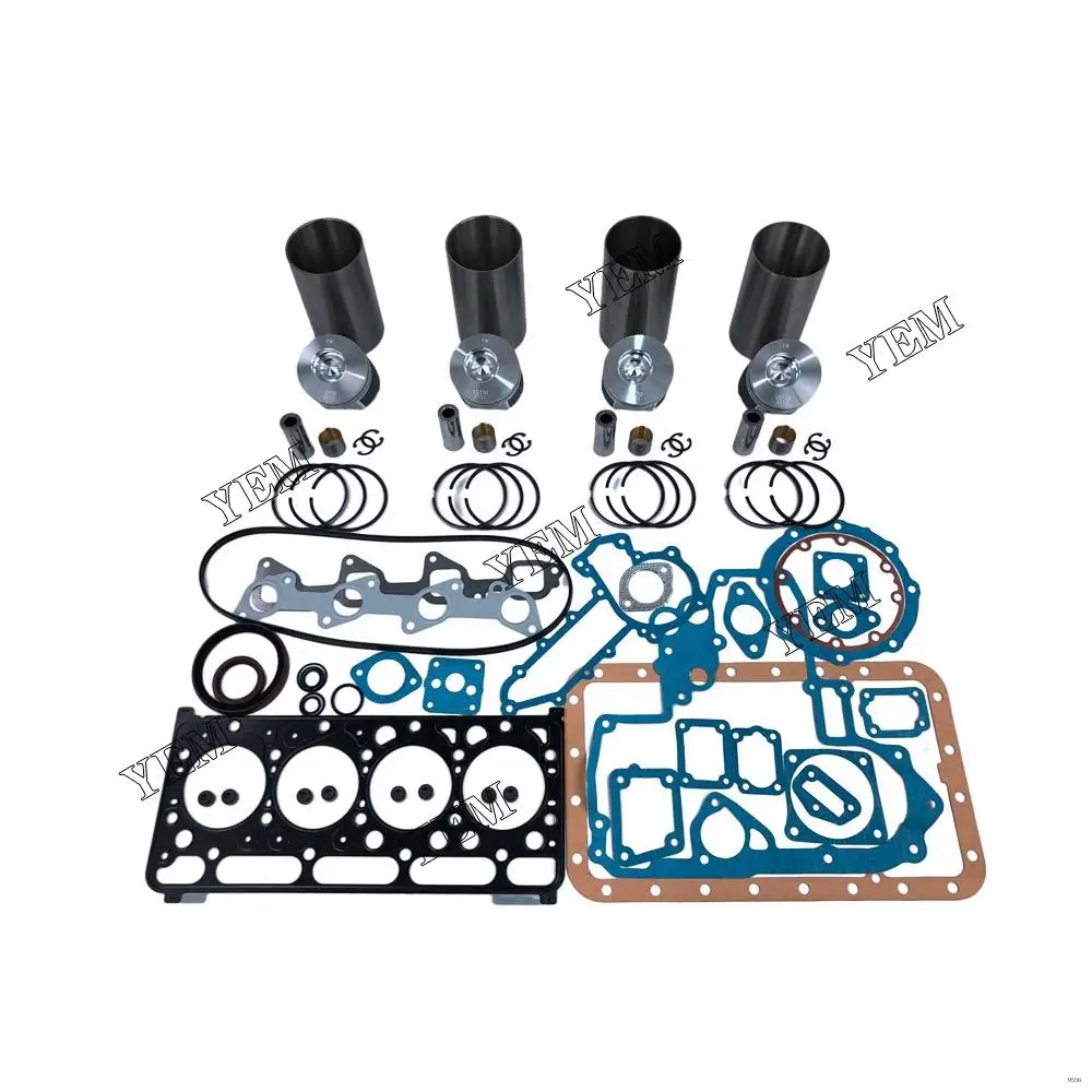 V2003 Rebuild Kit With Head Gasket Set Piston Ring Liner for Kubota