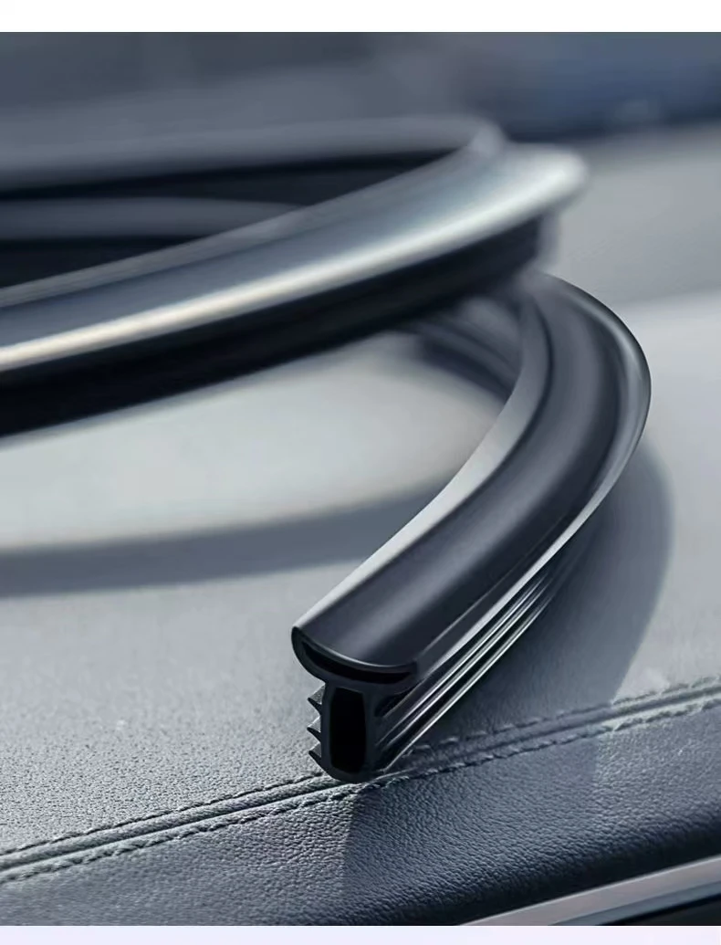 t Shaped Weather Stripping Universal Rubber Seal Protector Guard Strip Car Dustproof Seal Strip for Dashboard and Windshield