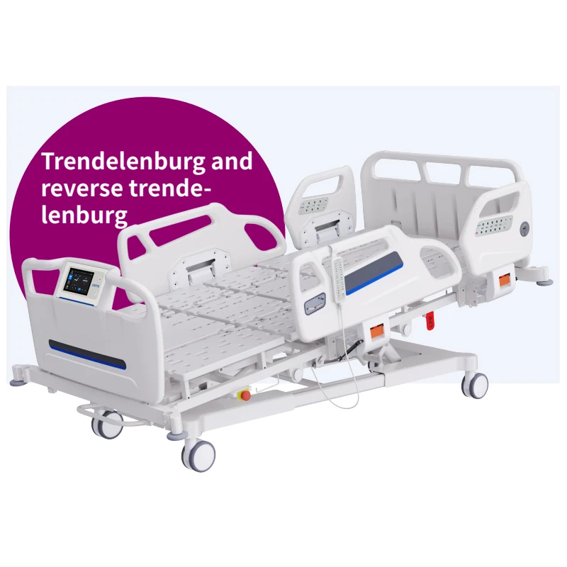 electric turn left and right turn over hospital care bed-65