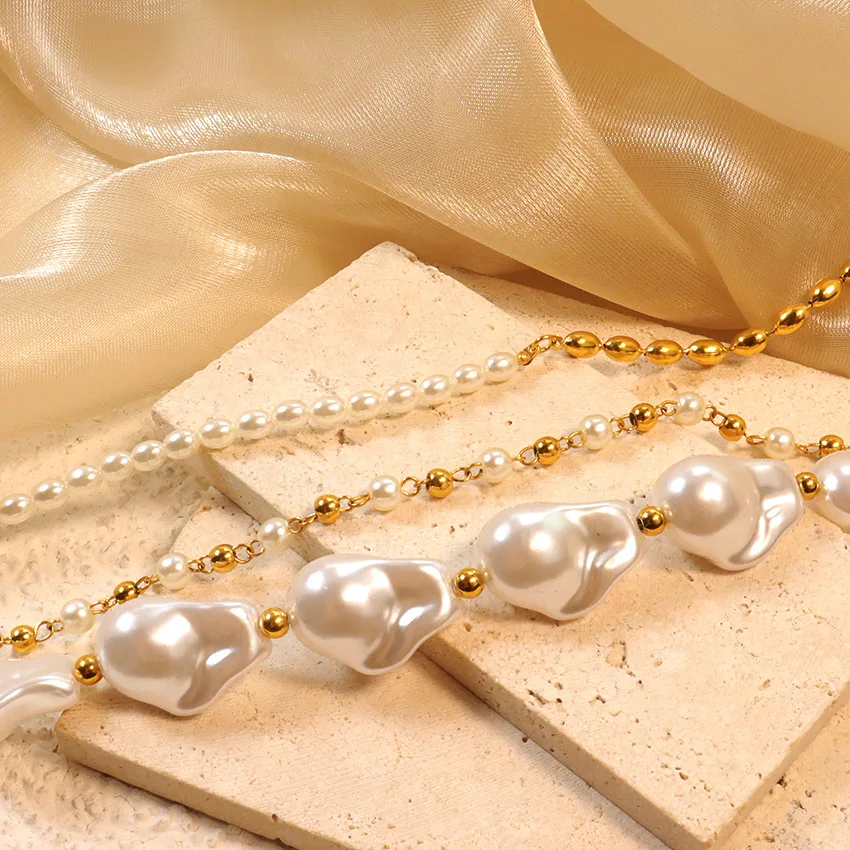 OSTKAKA ★ BAROQUE PEARL NECKLACE GOLD [正規品/関税込] 3406g.jpg?v=1627403951