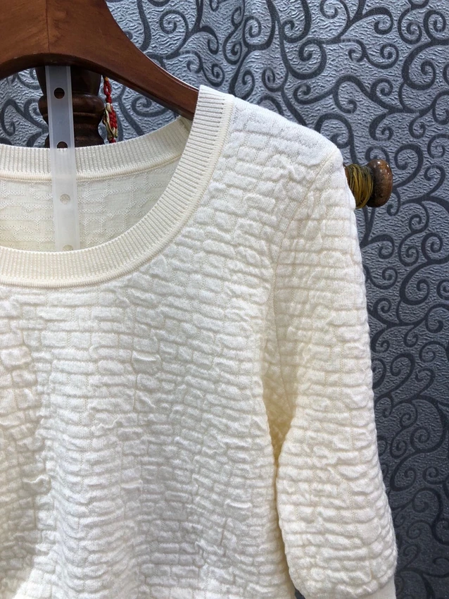 Top Quality Women's Set 2022 Autumn Winter Casual Tracksuit Ladies Knitted Pullovers+Wool Knitted Long Pant Sets Suit Sweater