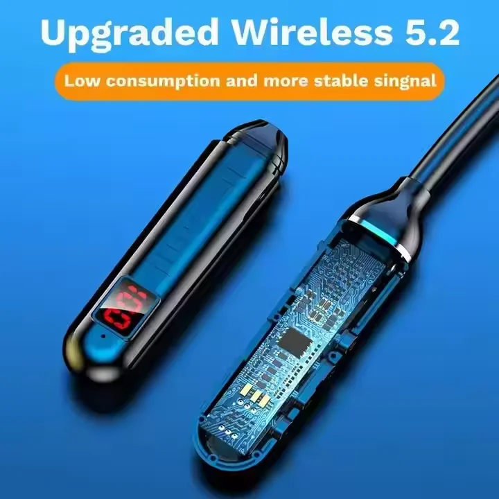 Hot Sales G02 Wireless Headphone TWS Earbuds LED Display Neckband Headphones Microphone aperçu 5