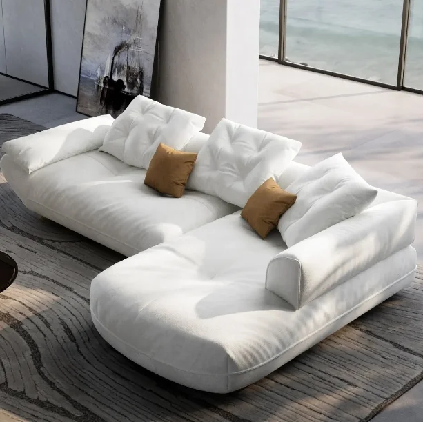 Nordic Baxter Down Feather Sofa Leather Milano Sofa Sets Italian