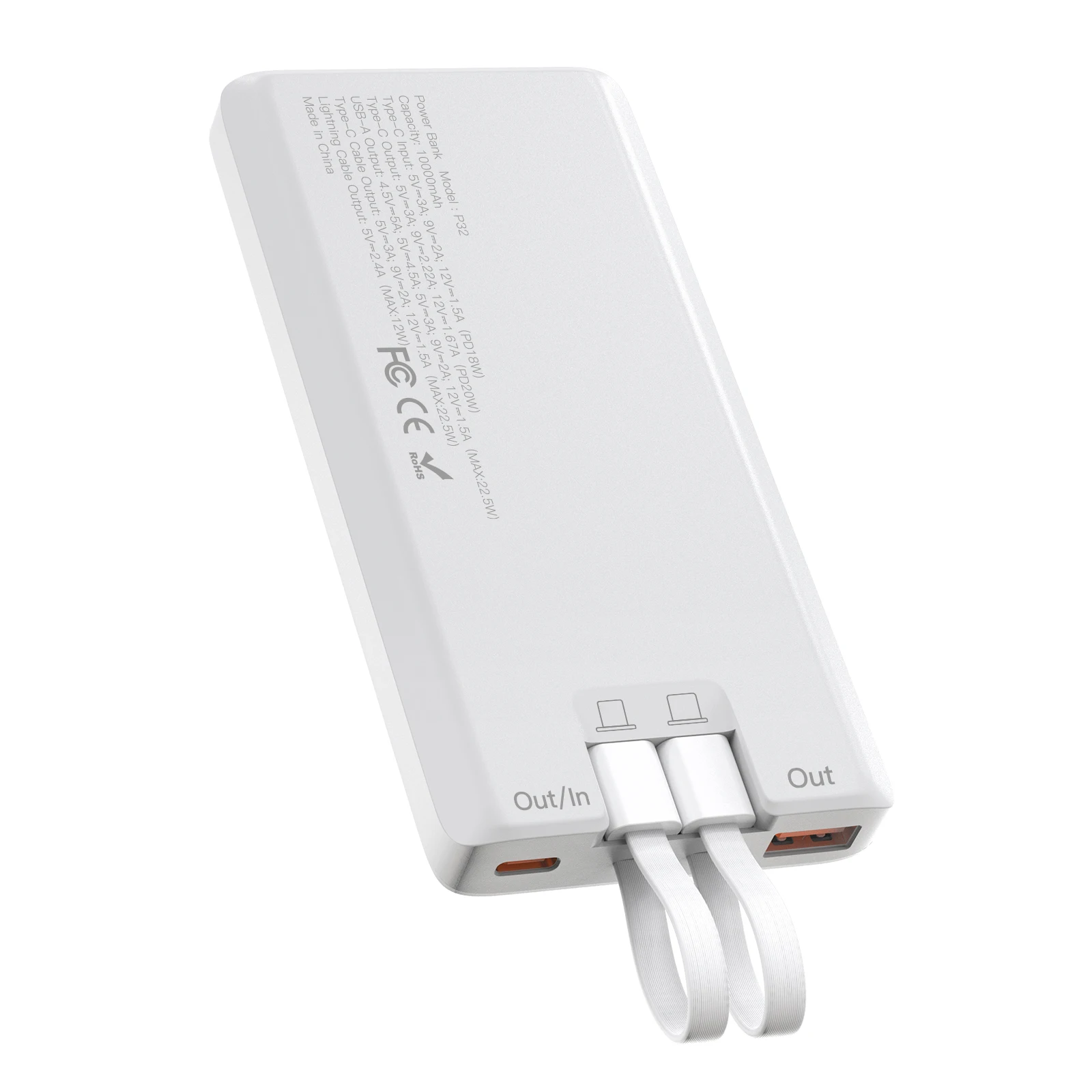 Fast Charging Power Bank 10000mah with LED Display