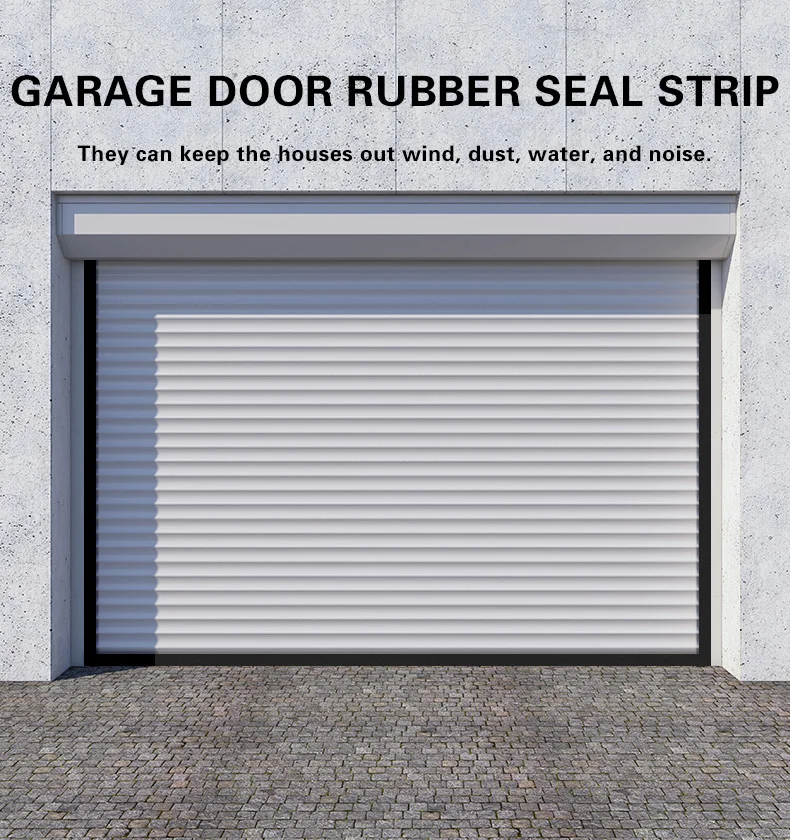 Epdm Rubber Sealing Strip Electric Roller Shutter Garage Door Gap Dustproof Bottom Roller