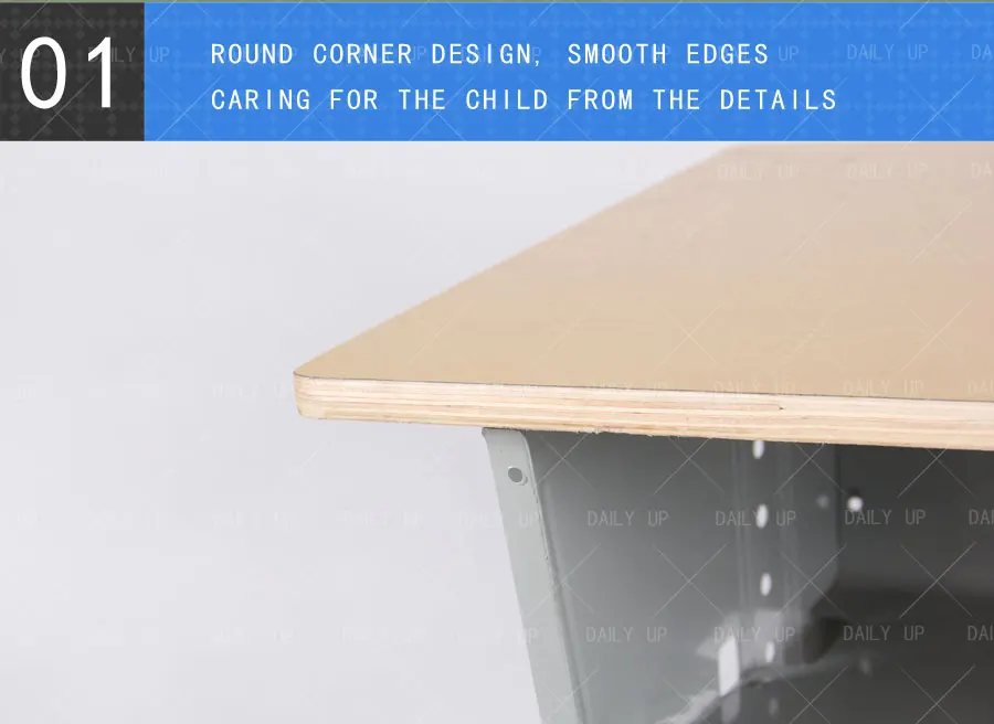 Wooden Cheap school Desk and chair Study Single adjustable Classroom Desk and Chair