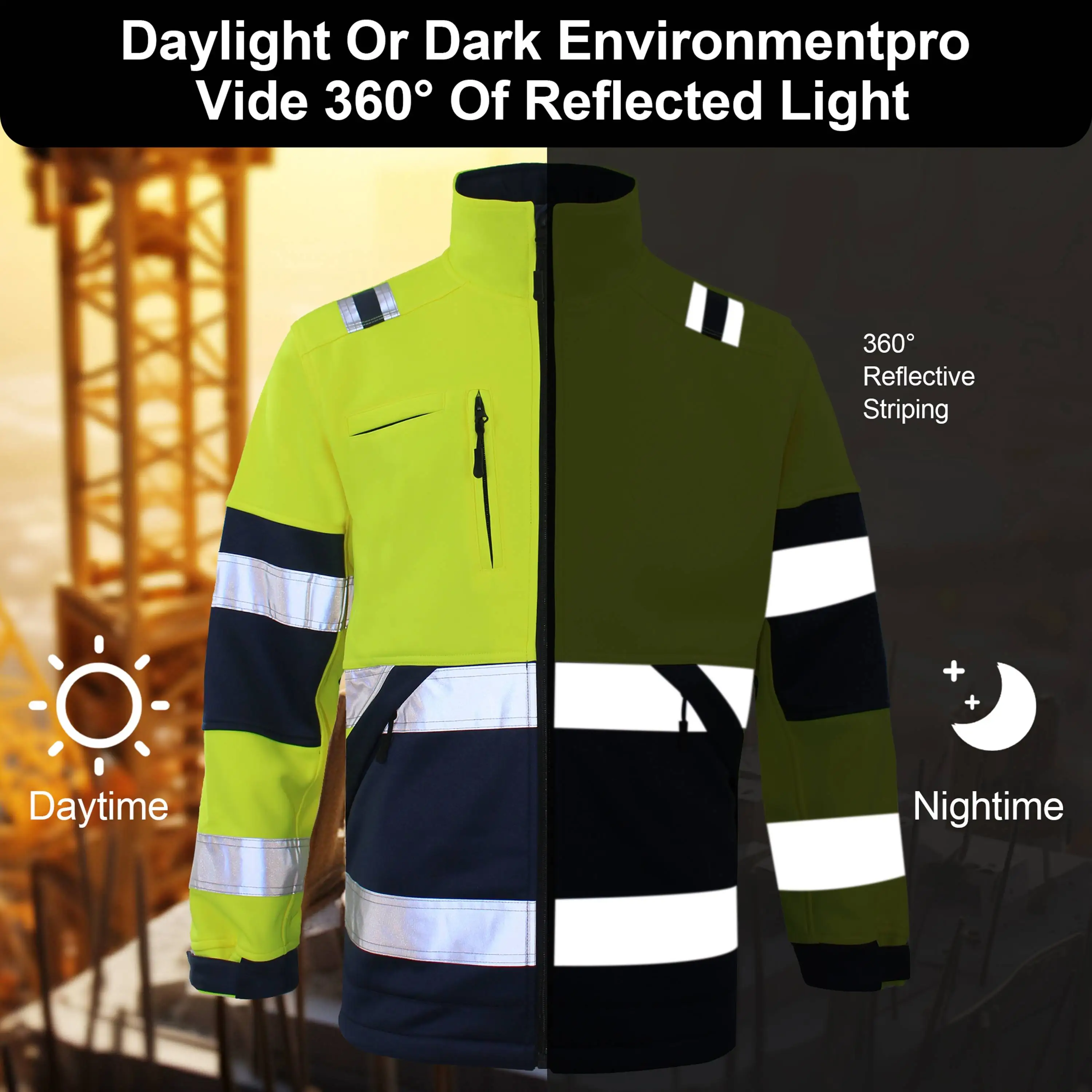 Seaicéad Machnamhach Sábháilteachta Tráchta na Síne Le Monaróirí \u0026  Soláthraithe Póca Cliabh \u0026 Monarcha - Ceannaigh Jacket Machnamhach  Sábháilteachta Tráchta Le Póca Cliabh - Topmatched, image size:3000x3000