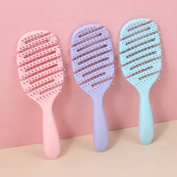 Hair Styling Tools Eco-Friendly Biodegradable Wheat Straw Flexible Vent Styling Hairbrush
