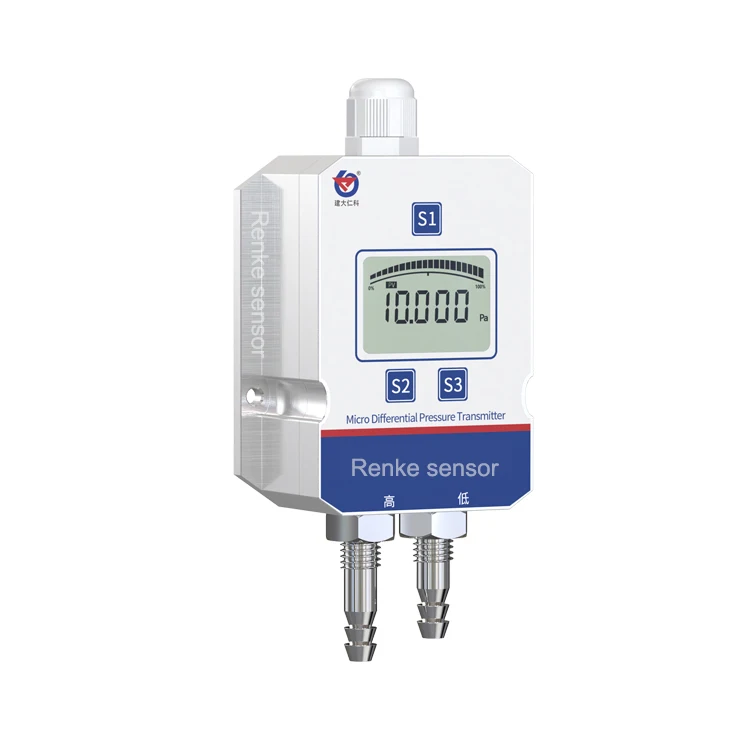 Multi Types Differential Air Pressure Sensor RS485 LCD Differential Pressure Transmitter
