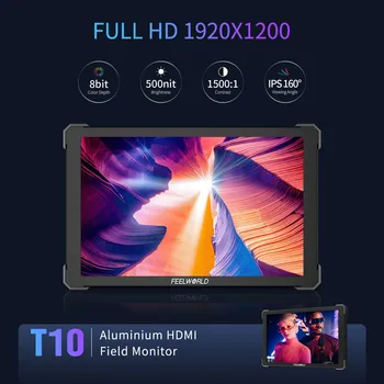 FEELWORLD T10 10.1 Inch Large Screen on Camera Monitor with VESA Mount for Control Room Wall Installation OEM/ODM detail image