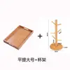 Large cup holder with flat handle