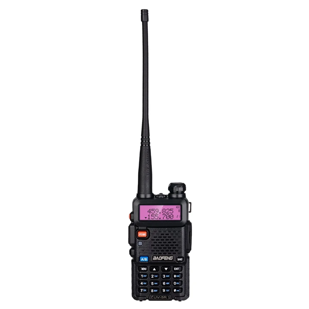 Baofeng Uv-5r Long Range Ham Radio FM Transceiver 5W UHF/VHF Dual Band Walkie Talkie Baofeng Radio