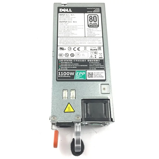 Factory Dell Power Supply 1100W 80 Plus Platinum for 13th and 14th generation PowerEdge server