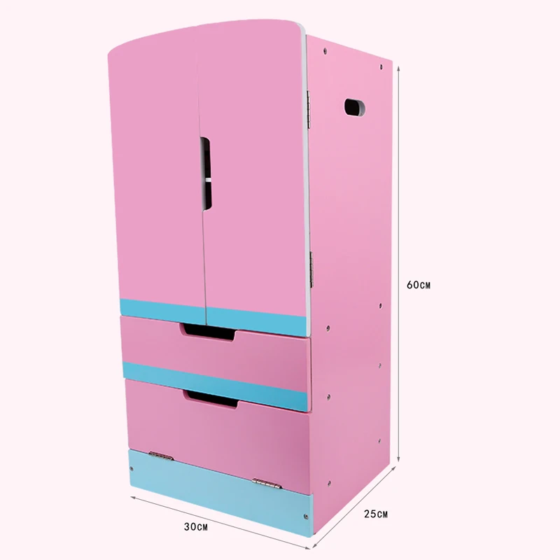 Ролевые игры двухдверный холодильник кухонный набор игрушек деревянный игрушечная