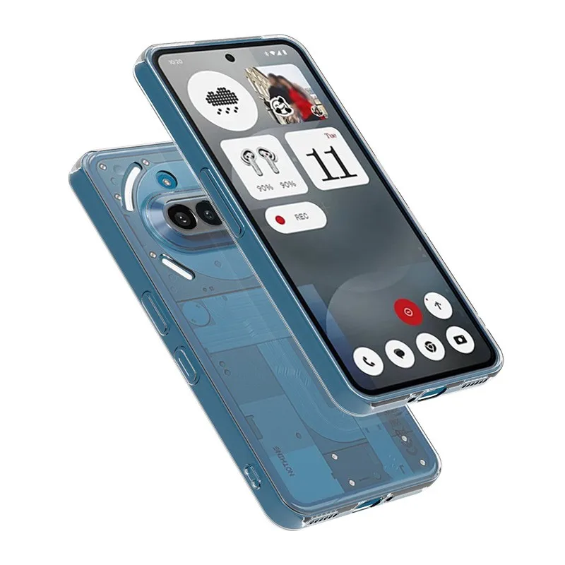Tumundosmartphone Silikonhülle Für Nothing Phone 2a 5G | Stoßfest, Transparent | Mit Verstärkten Ecken