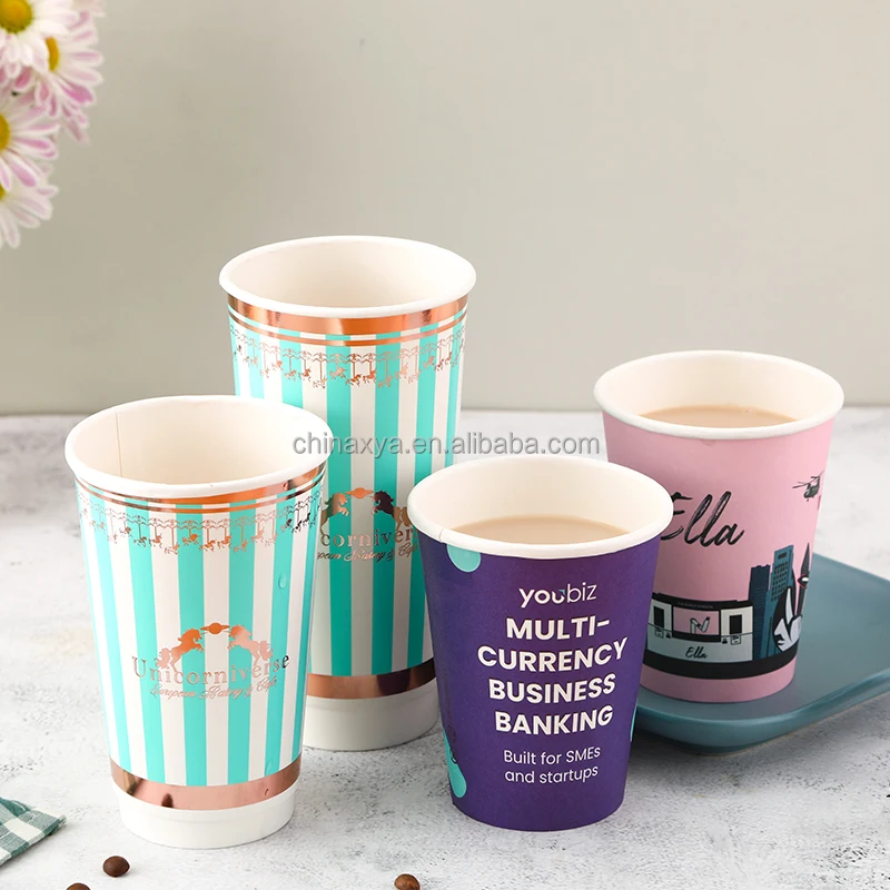 Wholesale coffee 8oz corrugated paper cups design drinking paper cup details