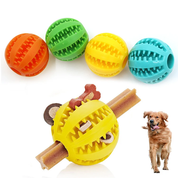 Toys for Pets Tough Durable Customizable Dog Hard Chew Rubber Toys Pet Chew Toy Dog Teeth Cleaning Pet Interactive Movement Ball